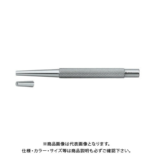 【メーカー】 ●PBスイスツールズ社 【特長】 ●材質は高い強度、長寿命を約束するPB独自の特殊バネ鋼です。 ●表面に施されたニッケルクロームメッキにより、握りやすく、耐錆性に優れ、美しい外観となっています。 ●グリップは滑り止めのローレット加工済みです。 ●材質は高い強度、長寿命を約束するPB独自の特殊バネ鋼。 ●グリップは滑り止めのローレット加工済み。 【用途】 ●ピンの抜き差し作業。 【仕様】 ●先端径(mm)：3 ●全長(mm)：110 ●幅(mm)：7 ●胴サイズ(φmm)：7 ●軸長(mm)：25 ●グリップ部分ローレット入り、丸胴タイプ 【材質・仕上げ】 ●クロムバナジウム鋼 【質量】 ●26.000G