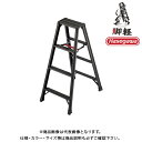 【送料別途】【直送品】ハセガワ 長谷川工業 専用脚立 脚軽BLACK 4段 天板高1.09m RZB-12b 17762