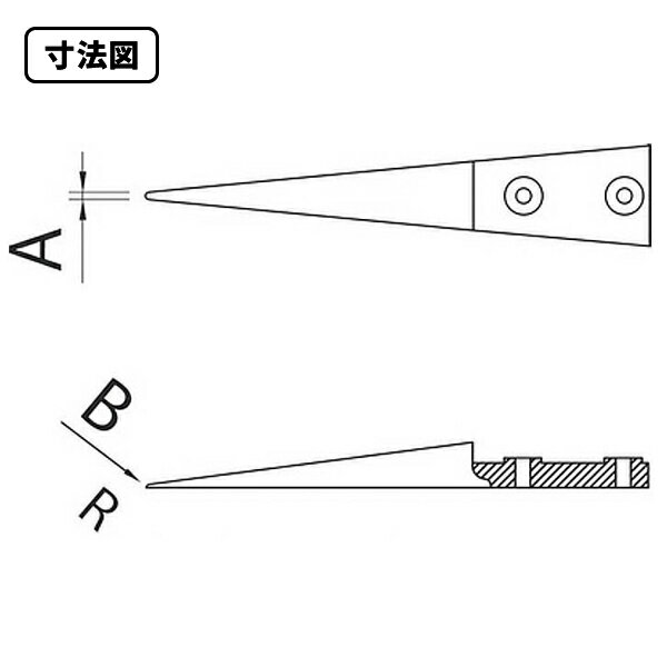 デュモント DUMONT TIP-4-DEL 先端チップ 白デルリン TIP-4-DEL