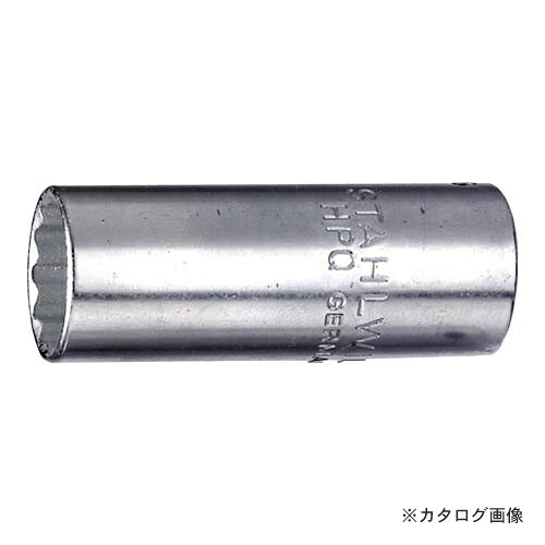 【メーカー】 ●Stahlwille (スタビレー) 【特長】 ●AS-drive（面接触）で、より高品質なHPQシリーズの1／4”SQディープソケット。 ●12ポイントタイプ。 【仕様】 ●サイズ(mm)：5.5 ●全長(L；mm)：50 ●ソケット部外径(d1；mm)：8.5 ●差し込み部外径(d2；mm)：10.7 ●ソケット奥内径(d3；mm)：4.5 ●ボルト接触部内面奥行き(t1；mm)：6 ●最大奥行き(t2；mm)：42 ●質量(g)：16