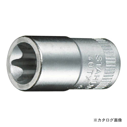 【メーカー】 ●Stahlwille (スタビレー) 【特長】 ●高品質なHPQシリーズの1／4”SQヘクスローブソケット（E型）。 【仕様】 ●サイズ：E7 ●全長(L；mm)：23 ●先端内形寸法(mm)：6.2 ●適合ねじサイズ：M6 ●ソケット部外径(d1；mm)：9.6 ●差し込み部外径(d2；mm)：10.7 ●ソケット奥内径(d3；mm)：3.8 ●ボルト接触部内面奥行き(t1；mm)：6.5 ●最大奥行き(t2；mm)：15 ●質量(g)：10