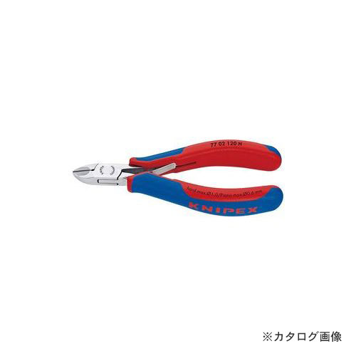 ※画像はイメージになります、商品説明をご確認下さい。 【特長】 ●切断能力と耐久性に優れカッティングプライヤー。 ●ピアノ線、ニッケルワイヤー、タングステンワイヤーおよびダイオードワイヤーなどの 　 硬質な素材に対応します。 ●ジョイント部は精密な3枚合わせ（ボックスジョイント） ●抵抗感の少ないダブルオープンスプリング付きですので、繰り返し作業する際にも 　 口を開く必要がありません。 ●硬質金属刃がはんだ付けされた切断刃の硬度はHRC80-83。 ●過負荷による刃の変形防止により、信頼性の高いカットが持続します。 ●プライヤーの長い耐用年数により大幅にコストを節約できます。 ●エレクトロニクス・通信・電子機器等幅広く使えます 【仕様】 ●切断能力（軟線；φmm)：2.0 ●切断能力（中硬線；φmm)：1.4 ●切断能力(硬線；φmm)：1.0 ●切断能力(ピアノ線；φmm)：0.6 ●口先の長さ(mm)：14 ●ジョイント部の幅(mm)：11 ●ジョイント部の厚さ(mm)：7.5 ●全長(mm)：120 ●質量(g)：85