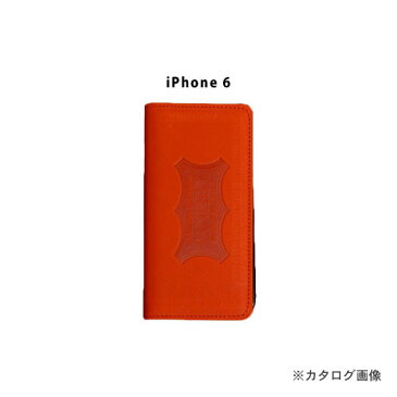 ニックス KNICKS i6-R iPhone6 本革携帯ケース カードホルダー付 レッド