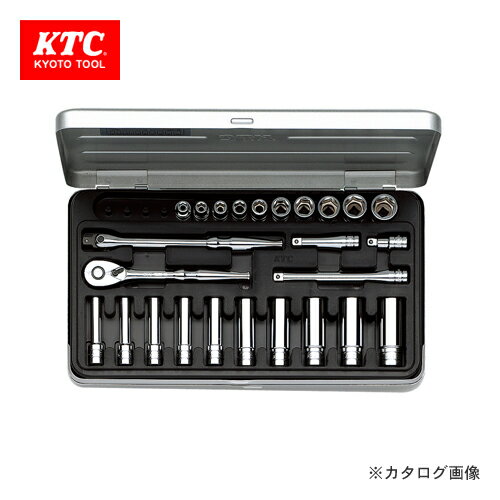 【マラソン期間中ポイント最大23倍！】KTC 6.3sq. ソケットレンチセット(25点) TB2X20