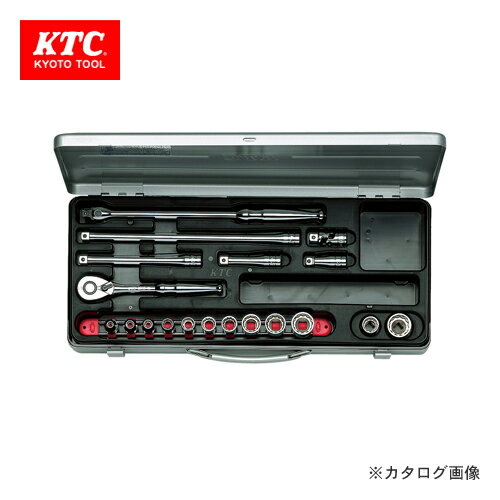 【ポイント3倍 5/27 10:59まで】KTC 9.5sq. ソケットレンチセット(19点) TB312X