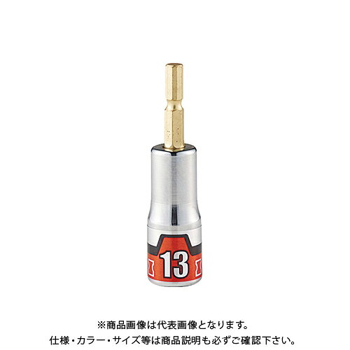 KTC インパクトドライバ用ショートソケットビット 難攻不落(六角) BZP63S-13