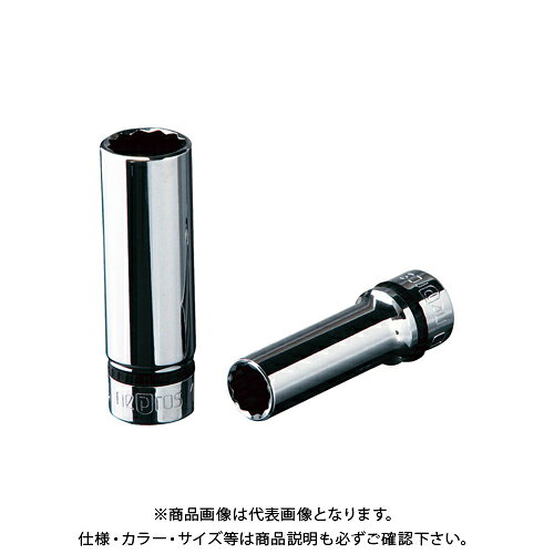 【メーカー】 ●京都機械工具(株) 【特長】 ●世界最高水準のコンパクトサイズ。 ●口径部は応力の集中を防ぐことでボルト・ナットのエッジを傷めにくくし、より確実な締め付け・緩め作業が行えるパワーフィット形状を採用。 【仕様】 ●差込角(sq.)：9.5 ●口径形状：十二角 ●サイズ(S/inch)：1/2 ●寸法D1(mm)：17.6 ●寸法D2(mm)：17 ●寸法H(mm)：14 ●全長(L/mm)：60 ●質量(g)：54 【関連商品】 KTC ネプロス 9.5sq.ディープソケット(十二角) 1/4inch NB3L-1/4W &nbsp; &nbsp; &nbsp; &nbsp;