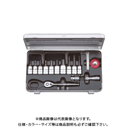 KTC 9.5sq.ショートヘキサゴンビットソケットレンチセット TBT3S17HX
