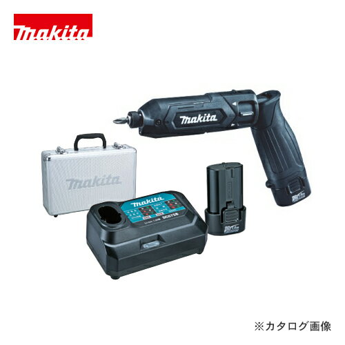 マキタ Makita 7.2V 1.5Ah 充電式ペンインパクトドライバ 黒 バッテリー×2本・充電器・アルミケース付 TD022DSHXB