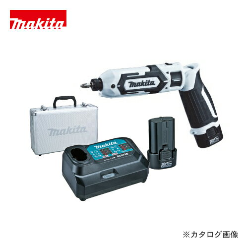 マキタ Makita 7.2V 1.5Ah 充電式ペンインパクトドライバ 白 バッテリー×2本・充電器・アルミケース付 TD022DSHXW