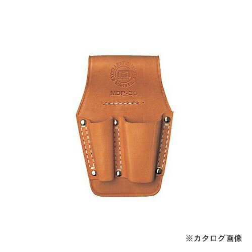 マーベル MARVEL 電工ポケット(皮革製) ペンチ差し・2丁差し MDP-30