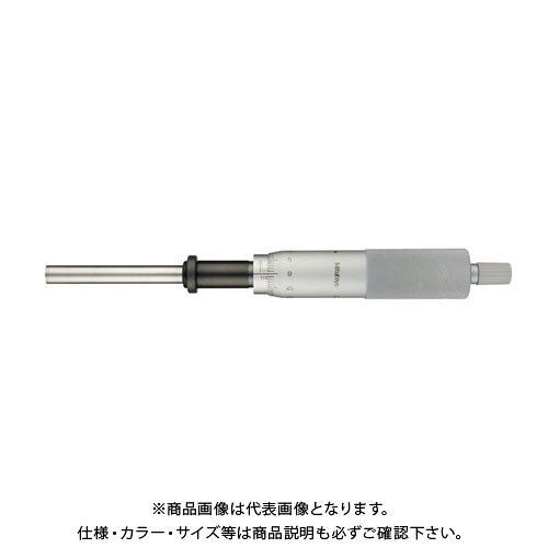 ミツトヨ Mitutoyo マイクロメーターヘッド(標準型) ナット付ステム 平面 ラチェット付 (151-255) MHH2-50