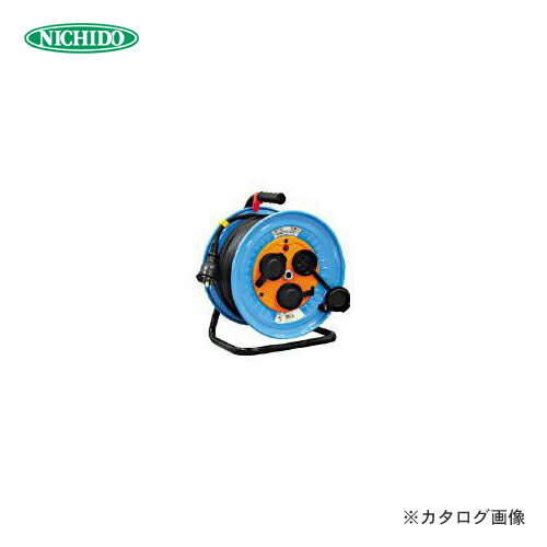 日動工業 電工ドラム 防雨防塵型三相200V 3.5sq電線アース付 30m DNW-E330F-20A