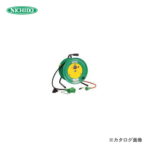 【メーカー】 ●日動工業（株） 【特長】 ●ドラム本体は電源のそばに置き、コンセントが付いている先端を目的場所まで伸ばして使用します。 ●防雨・防じん構造のため、屋外作業に最適です。 【仕様】 ●2P・3P兼用プラグ:○ ●コンセント仕様形状:[[三芯]] ●コンセント仕様個数:3+1 ●コンセント仕様定格:キャップ付2P・15A・125V アース付 ●通電ランプ:○ ●定格電流(A):5 ●電線仕様芯数(C):3 ●電線仕様太さ(mm[[の2乗]]):2.0 ●電線仕様長さ(m):30（3+27） ●温度センサー:自動復帰型 ●質量(kg):9.5 ●AC100V ●電線種:VCT ●限度電流:15A ●防雨型コンセントキャップ ●温度センサー付 ●ケーブルとドラムの回転を同時に止める「ドラムストッパー」付 ●アース付 【注意】 ●屋外使用の際、接続する機器側のプラグも規定の防水プラグを使用して下さい。（形状が合わない場合、防雨・防塵になりません） 【原産国】 ●日本 【質量】 ●9.5KG 【関連商品】 ケーブルセット付 日動工業 インバーター直流溶接機 100V専用 PW-100S-CS 日動工業 防爆・防水懐中電灯 PX1-AM 日動工業 100V 防災型 電工ドラム 防雨延長コード型 RBW-EK30SPN 日動工業 100V びっくリール (延長コード型) RND-E30S 日動工業 三相200V びっくリール (30m) RND-E330S 日動工業 100V びっくリール (延長コード型) RND-EB30S 日動工業 三相200V びっくリール (30m) RND-EB330S 日動工業 100V びっくリール (延長コード型) RND-EK30S 日動工業 マジックびっくリール 30m RZ-30S 日動工業 マジックびっくリール アース付 30m RZ-E30S