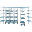 【送料別途】【直送品】エレクター トップトラックモービルユニット(スーパーエレクターシェルフ)4936×1220×2200 棚板LS1220 移動ユニット数4 ...