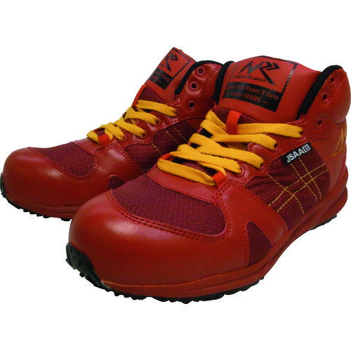 日進 プロテクティブスニーカーミドルカット レッド 26.5cm V906MG-R-26.5