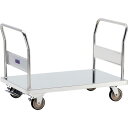 【送料別途】【直送品】テックサス フットブレーキ付 ステンレス台車 SUSφ125ウレタン車 NW-1260DWH-FB