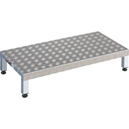 【送料別途】【直送品】TRUSCO 高床式アルミ製ステップ 900X450XH190〜220 TFSH-0945AL