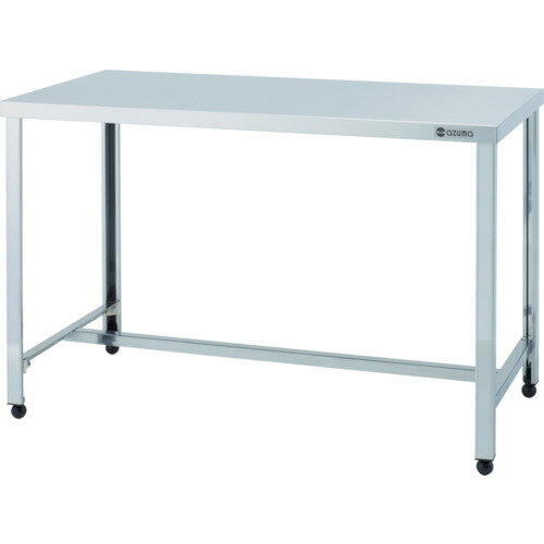 【送料別途】【直送品】アズマ ステンレス作業台 H型枠タイプ アジャスター付き 1800×750×800 YTHW-1800