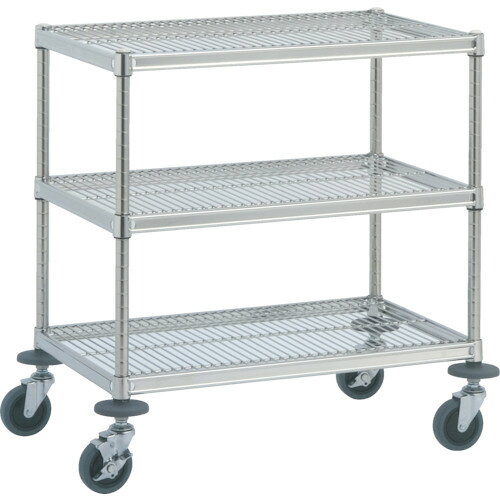 【送料別途】【直送品】キャニオン W1型サイドテーブルワゴン W1A-S6106