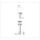 【ご注意】・商品画像はサイズ違いや色違いを含む代表画像(イメージ)を使用している商品がございます。　・モデルチェンジ等により仕様や色等の変更が生じる場合がございます。・画像の商品数と販売数は異なる場合がございます。(例：画像が2本でも販売は1本単位等)※販売単位が不明な場合は当店までお問い合わせくださ。商品画像とサイズ・色が違う等での返品・交換はお受けできませんので最終的な仕様等不明な点はメーカーHP等にてご確認くださいますよう、よろしくお願い致します。【メーカー】●（株）ナカニシ【特長】●各種ホイールやディスクを使用するための専用軸です。【仕様】●軸径(mm)：2.34●軸長(mm)：42●全長(mm)：48●材質：ステンレス●ねじ頭径(mm)：8●ねじ径(mm)：1.6【1注文あたり入数】●10本【質量】●34.000G商品詳細はオレンジブックカタログ2024年の【3巻0524ページ】をご確認下さい。※紙カタログのページです。デジタルカタログはページ数が異なります。掲載画像はオレンジブックカタログ年初出時のものです。現在の仕様（色・形・細かな性能等）と異なる場合がございます。またサイズ違い等画像がすべてご用意できない場合には、サイズ違いをイメージにて掲載している場合がございます。メーカーHP等で現在の仕様をご確認下さいますようお願いいたします。使用用途に影響のない画像との違いでの返品・交換は致しかねますのでご了承下さい。オレンジブックカタログでは多数のメーカー製品を取扱っております。メーカーによっては店内別ページにて他流通ルートの同等品が別価格で販売されている場合がございますが価格等は購入ページのものとなり変更はできかねます。あらかじめご了承ください。