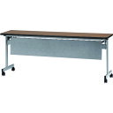 【送料別途】【直送品】TOKIO 天板跳上式スタックテーブル(パネル付) 1800×450mm 天板色:チーク HSN-1845P-T