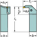 SANDVIK コロカット1・2 突切り・溝入れ用シャンクバイト(480) RG123K08-2525CM(4)