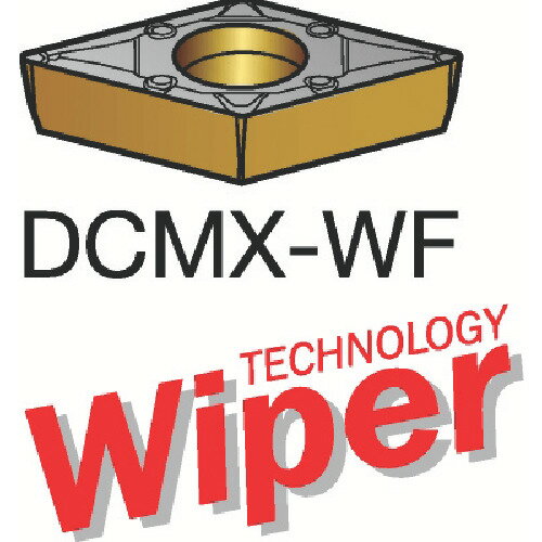 SANDVIK コロターン107 旋削用ポジチップ(120) 3210 10個 DCMX 11 T3 04-WF:3210(4)