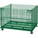 【送料別途】【直送品】TRUSCO ネットパレット 1200X1000X890 粉体塗装 緑 T1012AGR