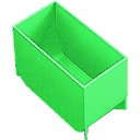 TRUSCO プラボックス Bサイズ 100X50X55 (2個入) PT-B2