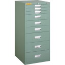 【送料別途】【直送品】TRUSCO LVE型キャビネット 500×550×H1100 引出9段 LVE-1104(3)