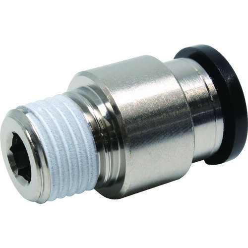 ピスコ チューブフィッティング 六角穴付ストレート チューブ10 接続口径R1/4 POC10-02