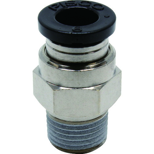 Air Conditioning Tools - ピスコ チューブフィッティング ストレート 適合外径6mm 接続口径R1/8 PC6-01