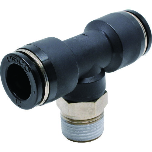 ピスコ チューブフィッティング ティー 適合外径12×12mm 接続口径R3/8 PB12-03