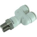 チヨダ ファイブSUSメイルブランチワイ 白 10mm・R1/4 FS10-02MYW