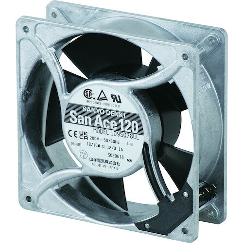 SanAce ACファン(120×38mm AC100V プラグコード付属) S-109S075UL