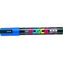 uni 水性顔料マーカー ポスカ 中字丸芯 青 PC5M.33