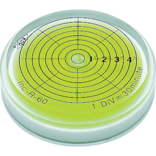 KOD 角度計付丸型アイベル水平器 INC-R INC-R60