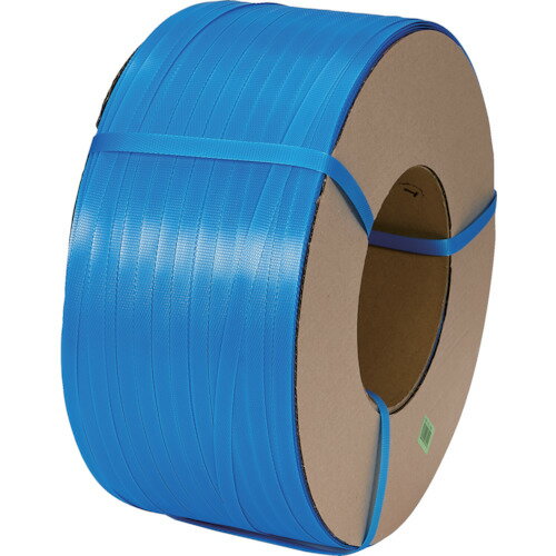 TRUSCO 自動梱包器用PPバンド幅15.5mmX長さ2500m 青 GPP-155-58B