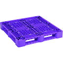 【送料別途】【直送品】NPC プラスチックパレットSLA-1111 片面四方差し パープル SLA-1111-PL