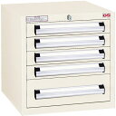 【送料別途】【直送品】OS ミゼットキャビネット 間口418×奥行407×高さ423mm ライトグレー M6G(3)