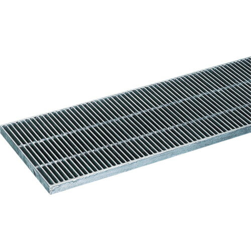 【送料別途】【直送品】奥岡 スチール製 側溝用 グレーチング 本体幅350×高さ19 細目 ノンスリップ OKG..