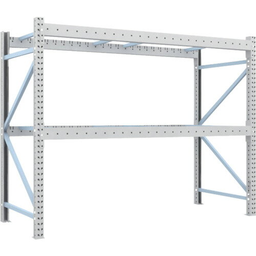 【送料別途】【直送品】TRUSCO 重量パレットラック2トン2500×1000×H2000単体 2D-20B25-10-2