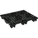 【送料別途】【直送品】NPC 輸出梱包用プラスチックパレットEX-1110 ネスティングスキッド 黒 EX-1110-BK