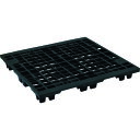 【送料別途】【直送品】NPC 輸出梱包用プラスチックパレットEX-1111 ネスティングスキッド 黒 EX-1111-BK