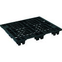【送料別途】【直送品】NPC 輸出梱包用プラスチックパレットEX-115100 ネスティングスキッド 黒 EX115100-BK