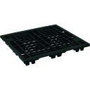 【送料別途】【直送品】NPC 輸出梱包用プラスチックパレットEX-115110 ネスティングスキッド 黒 EX115110-BK