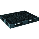 【送料別途】【直送品】NPC 輸出梱包用プラスチックパレット EXA-1311 片面四方差し 黒 EXA-1311-F-BK