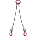 【送料別途】【直送品】大洋 2本吊 ワイヤスリング 3.2t用×2m(1011694) 2WRS 3.2TX2