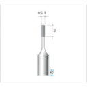 ナカニシ 電着CBNバー#230 刃径0.9×40L 12020(4)